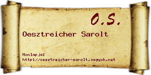 Oesztreicher Sarolt névjegykártya